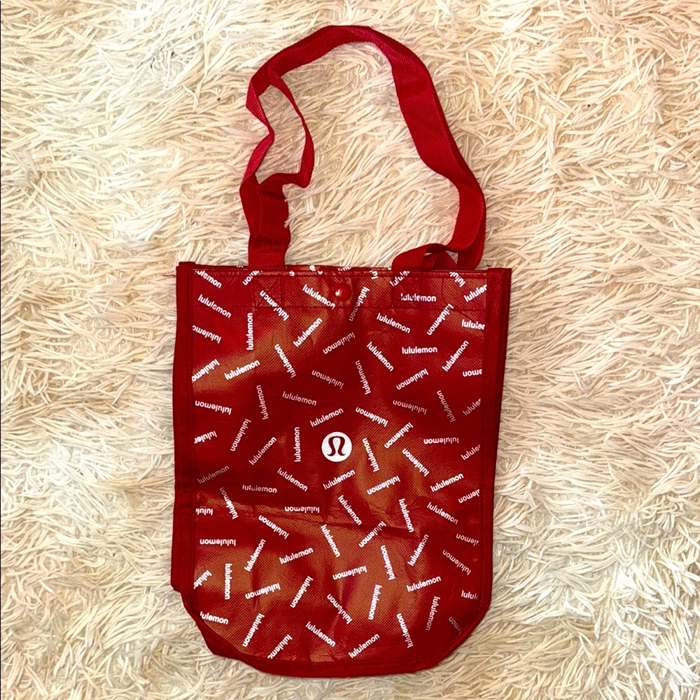 Lululemon Red Reusable Tote Bag NWOT